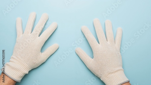 Two protective work gloves ...
