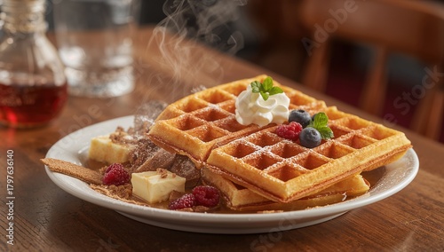 A Plate Featuring Freshly B...