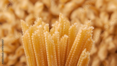 Uncooked dry pasta, versati...