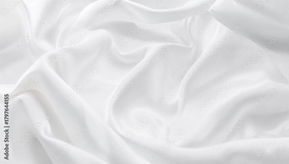 Obraz premium White wavy fabric background, suitable for layout design