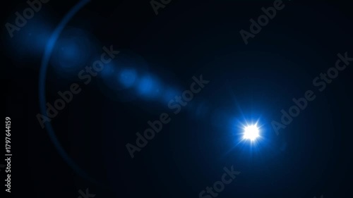 Optical lens flares rays and light