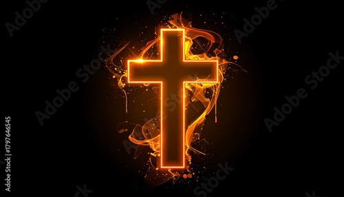 Golden Light Crucifix