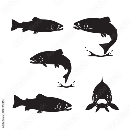 Trout Silhouette Bundle – Brook Trout