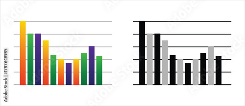 Collection of aquamarine color shades and tints displayed in vertical bars