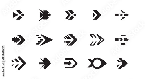 Collection of nine two color gradient color palette swatches for design