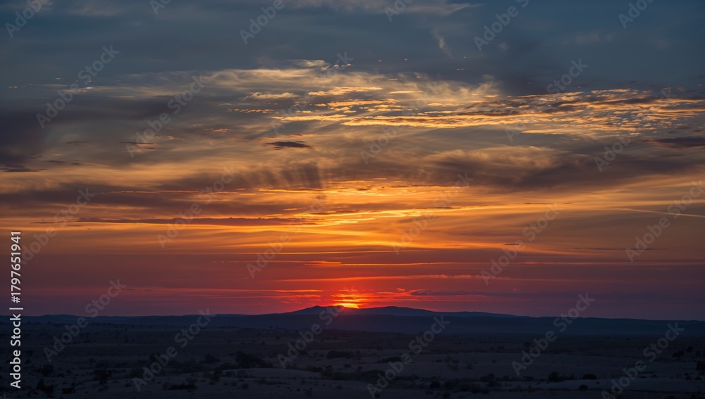 Fototapeta premium Sunset Views From Various Locations, highlighting seasonal change