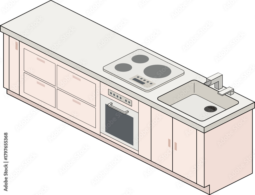 Obraz premium 주방 가전 가구
