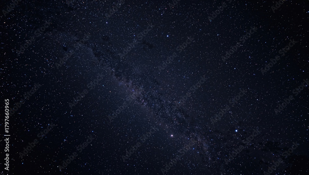 Fototapeta premium Seamless pattern of stars against a night sky, ideal for editorial header background