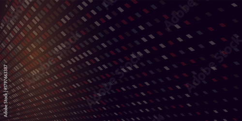 Vector Chequered Halftone Pattern Smooth Curved Border