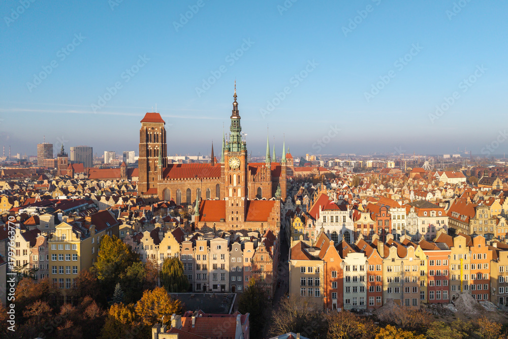 Obraz premium Gdansk, Poland- View of the Old Town