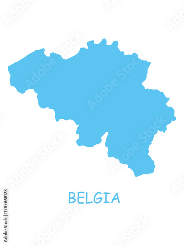 Belgium Map Outline