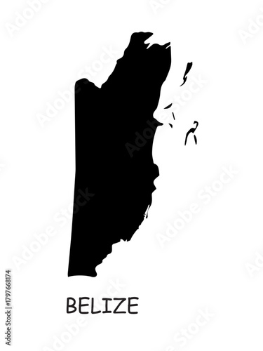 Belize Map Outline
