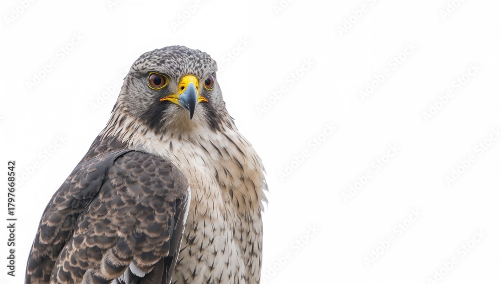 Fototapeta premium Northern Goshawk portrait, suitable for editorial header background