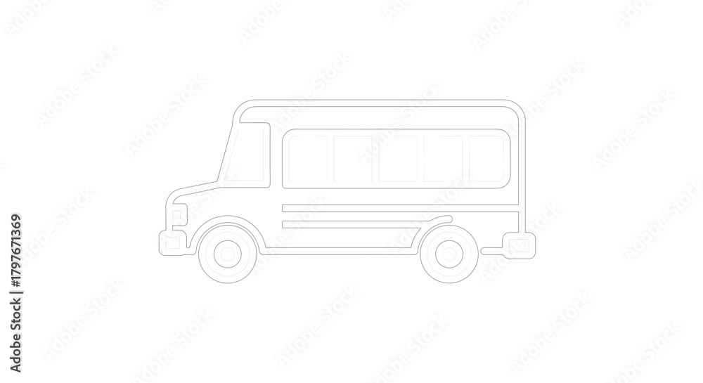 Fototapeta premium School bus icon