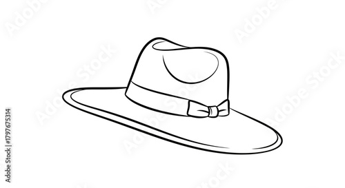 cowboy hat isolated on white