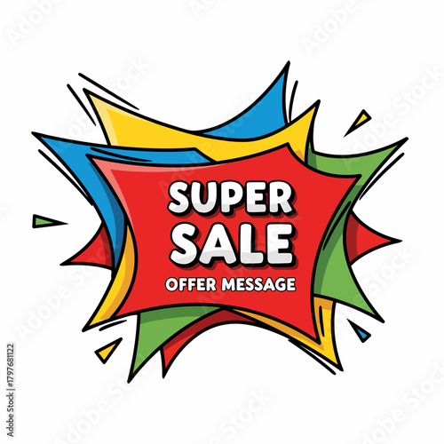 Promotional Sale Badge Featuring Massive Price Cuts