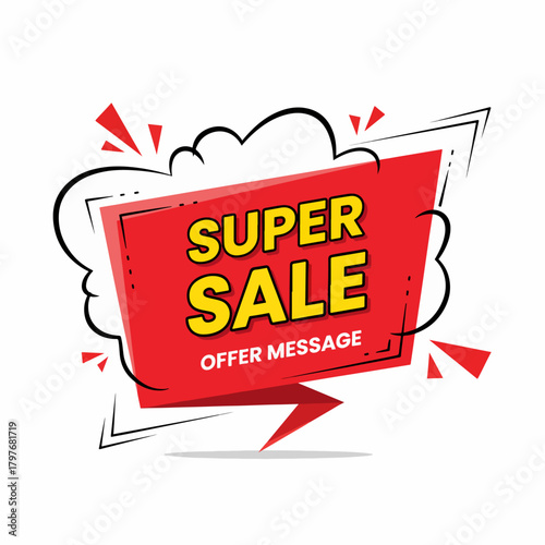 Super Sale Banner With Up to 70% Off Discount