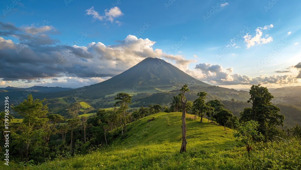 Obraz premium The scenic Meja Mountain in Ende City, showcasing natural beauty and preservation