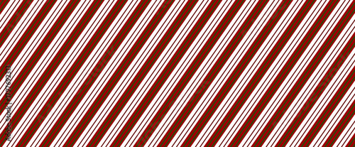 Seamless vector diagonal stripe pattern. Design for wallpaper, fabric, textile. Simple background, red candy cane stripe. eps 10