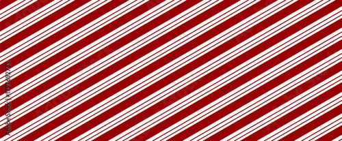 Seamless vector diagonal stripe pattern. Design for wallpaper, fabric, textile. Simple background, red candy cane stripe. eps 10