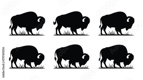 Charming cow silhouettes for your farm-themed projects - perfect for logos, branding, illustrations, textiles, and so much more!