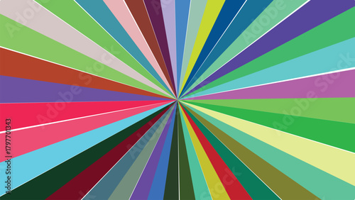 Abstract burst of color from center point for backgrounds templates