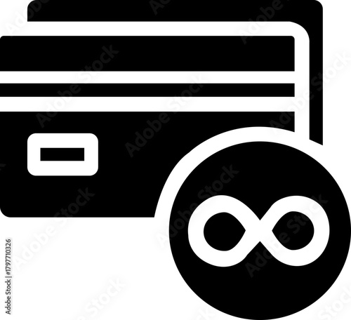 ATM Icon . Solid, filled icon of depositing money in ATM: ATM machine, bank card, cash bills, receipt, keypad, screen ,Banking Icons Grid. Solid, filled icon set of banking transactions: deposit icon,