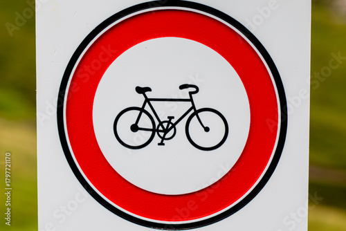 No cycling sign
