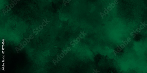 abstract cloud and vapor texture background. Black and Green smoke aquarelle smudge illustration smooth grungy smokey light pastel colors ink glow. Teal color powder explosion