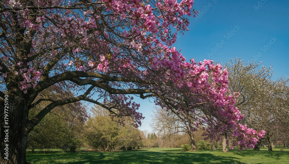 Obraz premium Oak Tree Branches, seasonal change