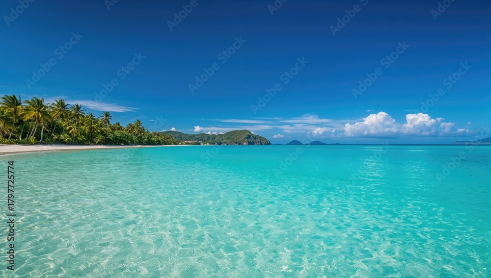 Fototapeta premium Eastern coastline of the Gulf of Thailand, seasonal change