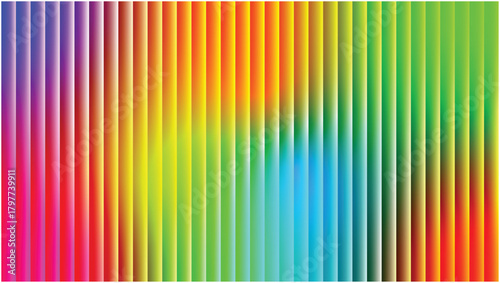 Vibrant rainbow gradient of vertical stripes with subtle blurring creating a modern abstract background texture