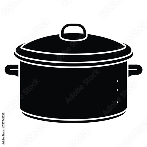 slow cooker on white