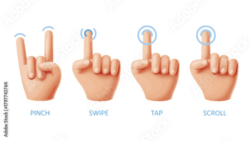 Hand showing numbers one and five with fingers raised isolated on white background