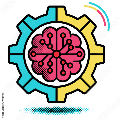 AI task automation agents and digital workflow orchestration. Abstract illustration of a central system coordinating multiple components and managing automated business processes