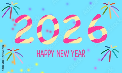 Happy new year 2026 card