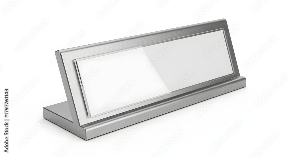 Fototapeta premium A modern nameplate, elegantly designed for displaying names or titles