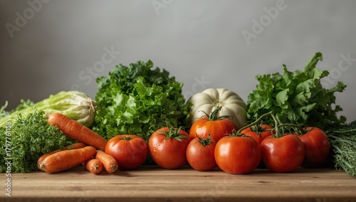Vegetables Arranged On A Surface, Promoting A Fiber-Dense Choice