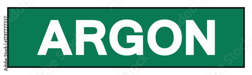 Argon Symbol Sign ,Vector Illustration, Isolate On White Background Label.EPS10