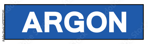 Argon Symbol Sign ,Vector Illustration, Isolate On White Background Label.EPS10