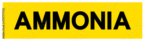 Ammonia Symbol Sign, Vector Illustration, Isolate On White Background, Label.EPS10