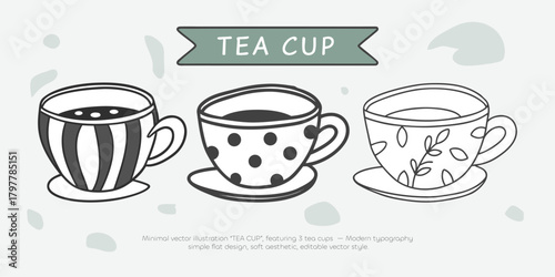 Tea Cup Doodle Illustration