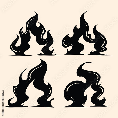 Flat design cloud silhouette logo design vector illustration