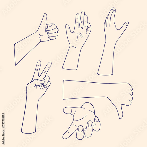 hand silhouette logo design vector illustration