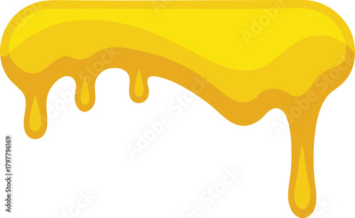 Melted Honey drip liquid vector icon