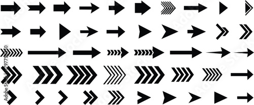 Set of Arrows Vector Graphic Design Element