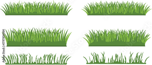 PrintGrass patch illustrations, green lawn textures, stylized ground elements, nature design assets, landscaping visuals, botanical grass types, digital foliage, garden surface