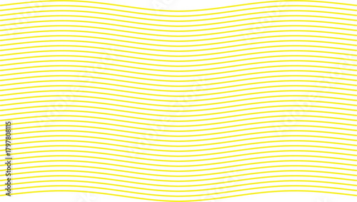 Abstract Yellow Wavy Lines on Black Background Seamless Pattern Design vector