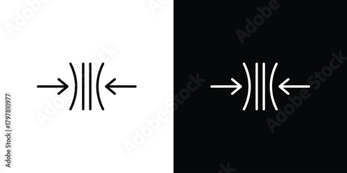 Tableau sur toile Elastic icon. Line with editable stroke.