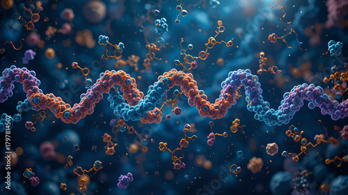 Protein Formation From Amino Acids. Amino Acids, Peptides and Protein Scientific Design. Vector Illustration.